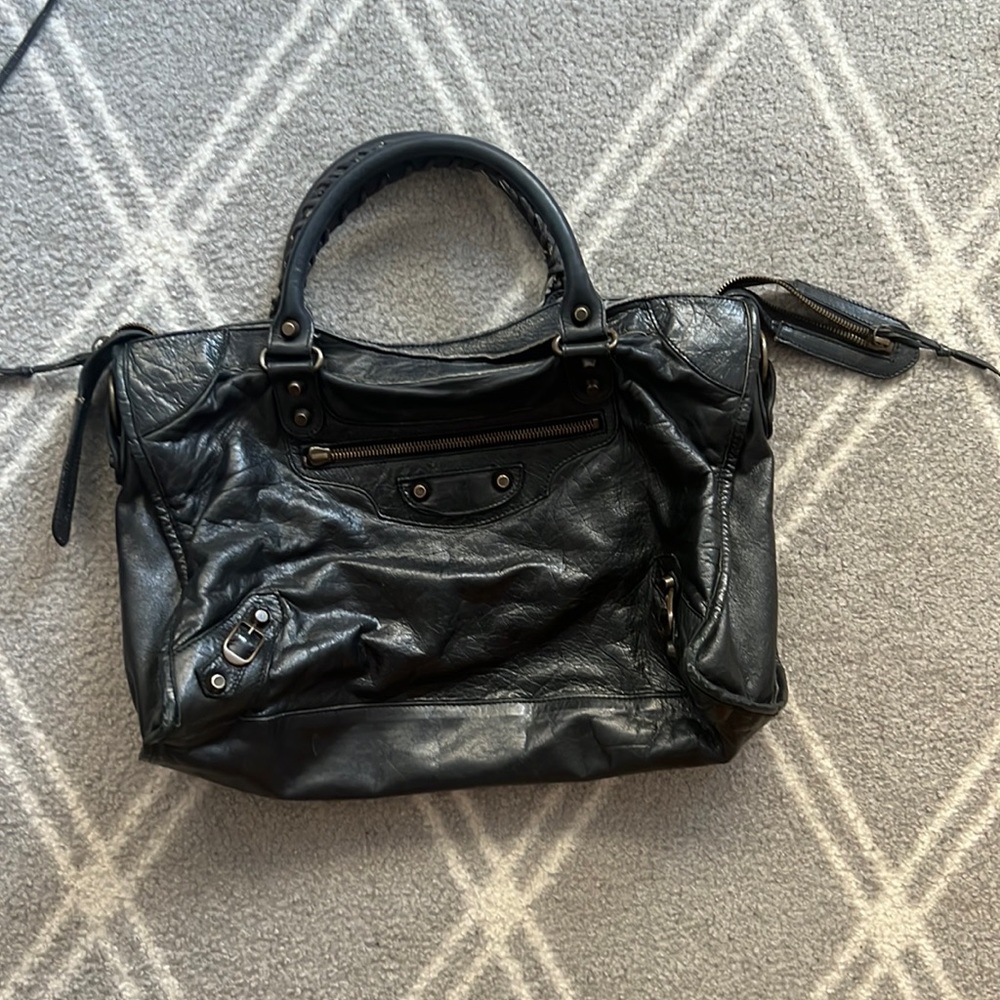 Vintage WOMEN'S NEO CAGOLE CITY HANDBAG IN BLACK